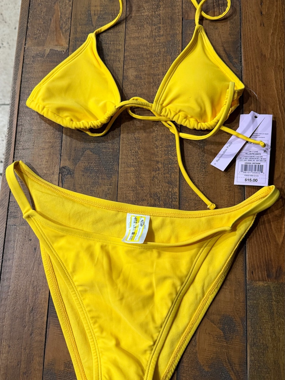 Target Yellow Triangle String Bikini Set
